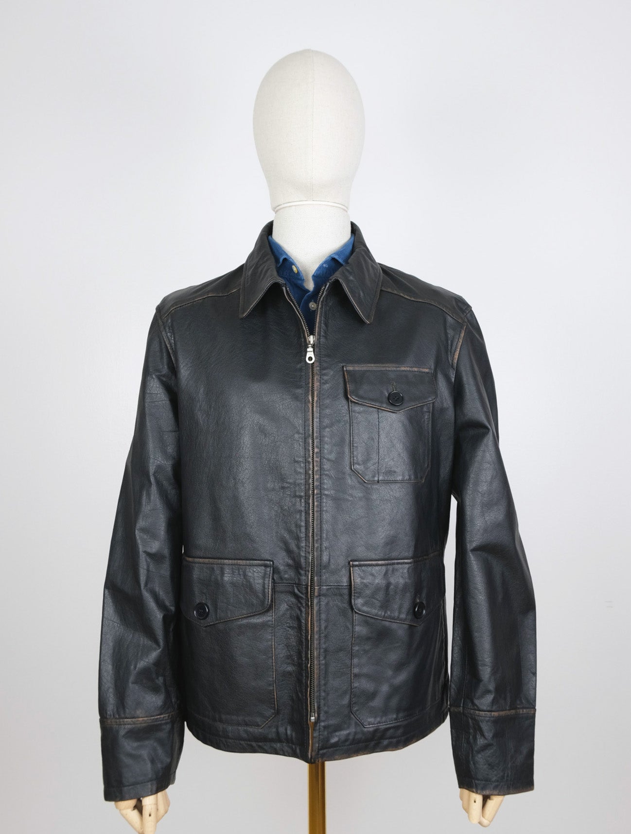 Marlboro classics leather jacket best sale