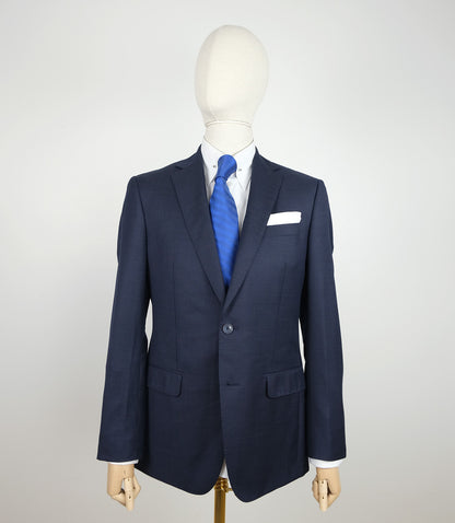 Boggi, navy blue suit, size 50EU, slim