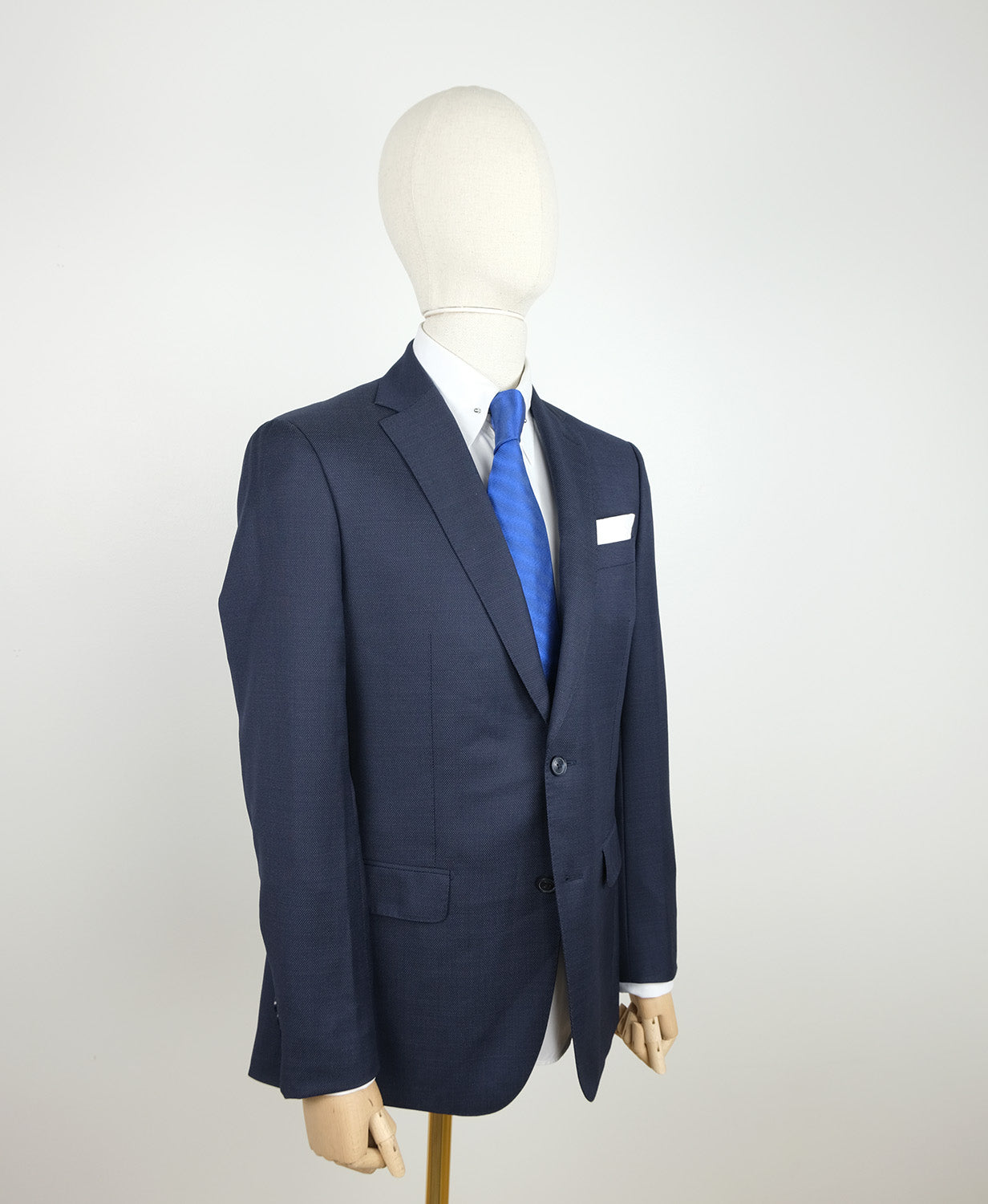 Boggi, navy blue suit, size 50EU, slim