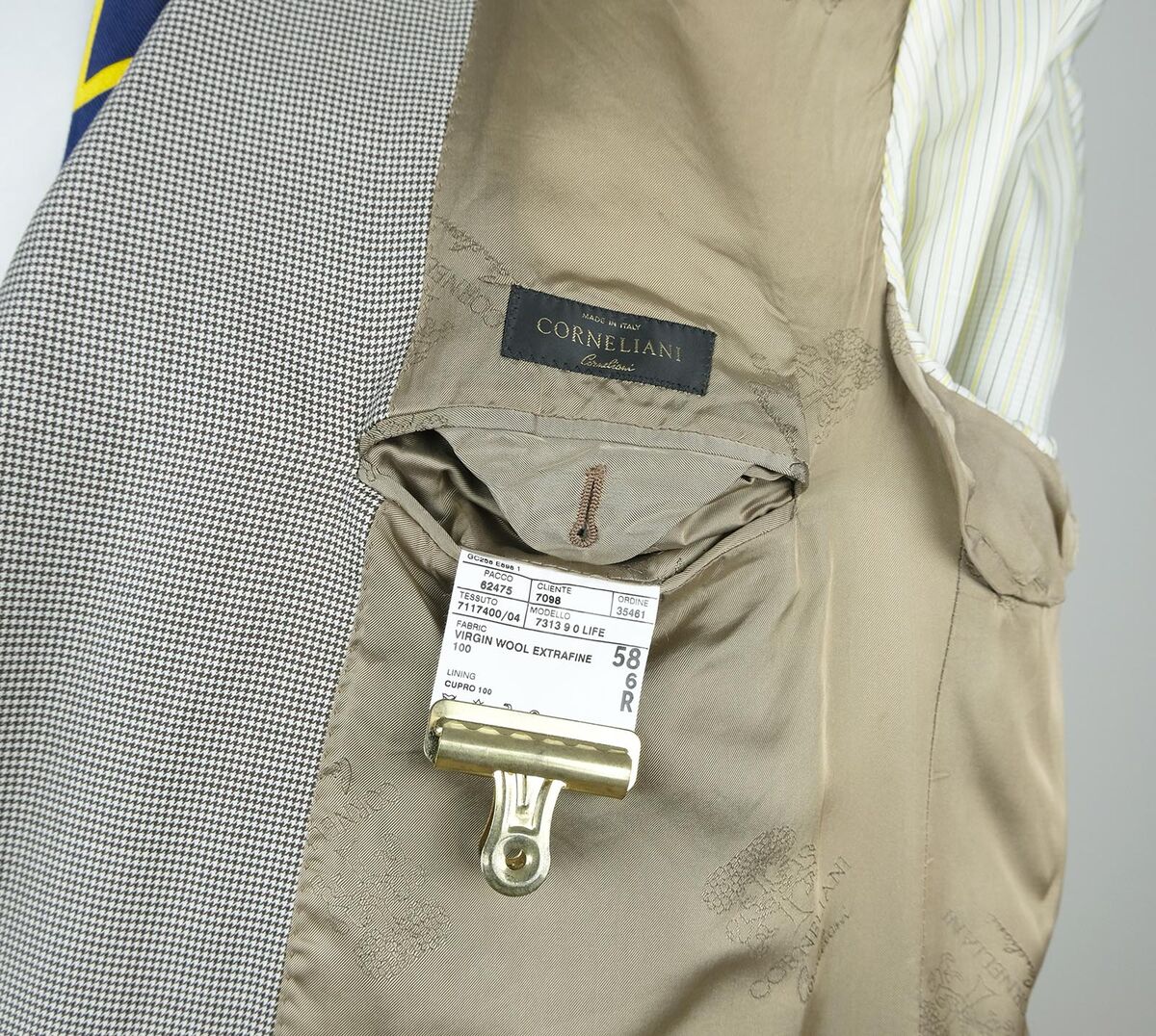 Corneliani, brown suit, size 58EU, RRP 1770 e, full canvas