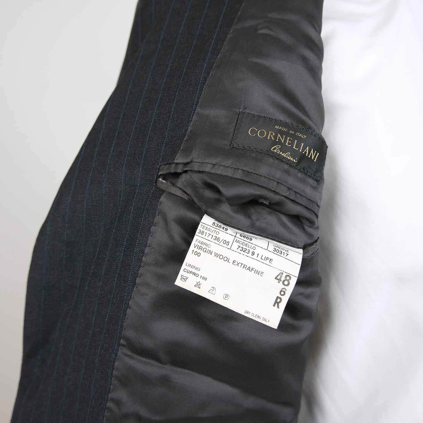 Corneliani, grey stripe suit, size 48EU, RRP 1500 e