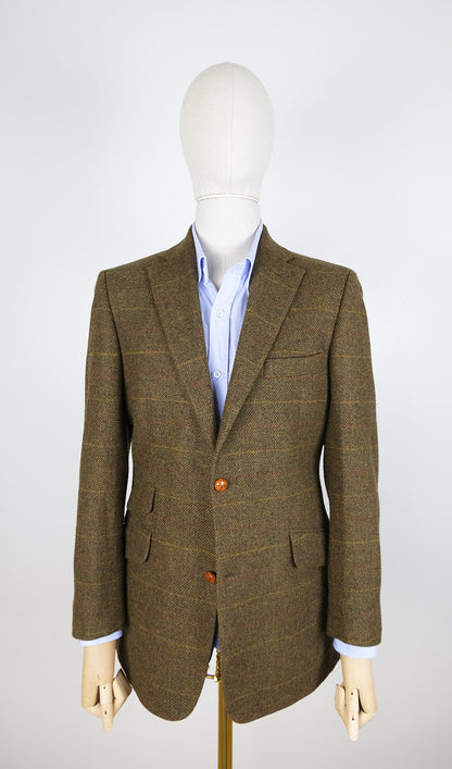 DAKS, ruskea tweed-takki, koko 50