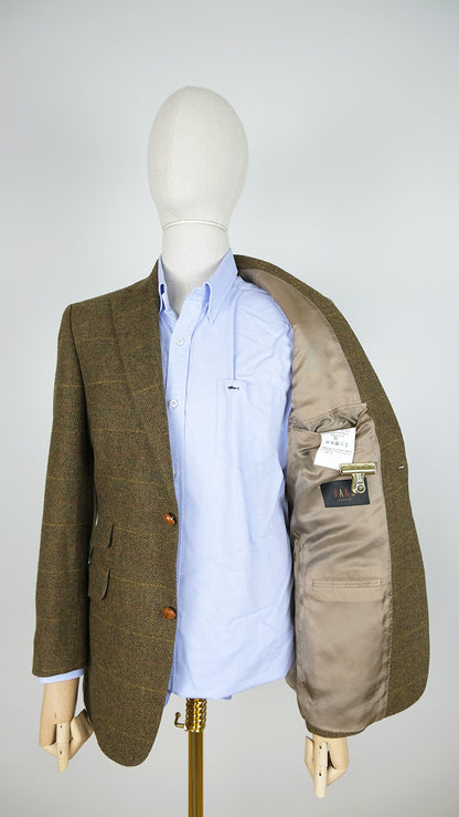 DAKS, brown tweed jacket, size 50EU, very British