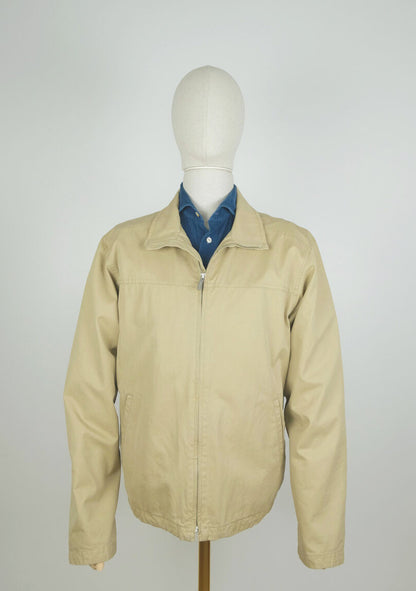 Gant, short beige windbreaker, size XXL, all cotton