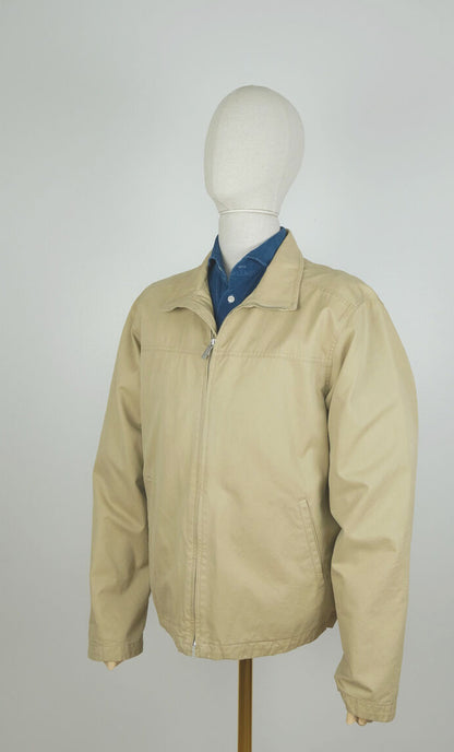 Gant, short beige windbreaker, size XXL, all cotton