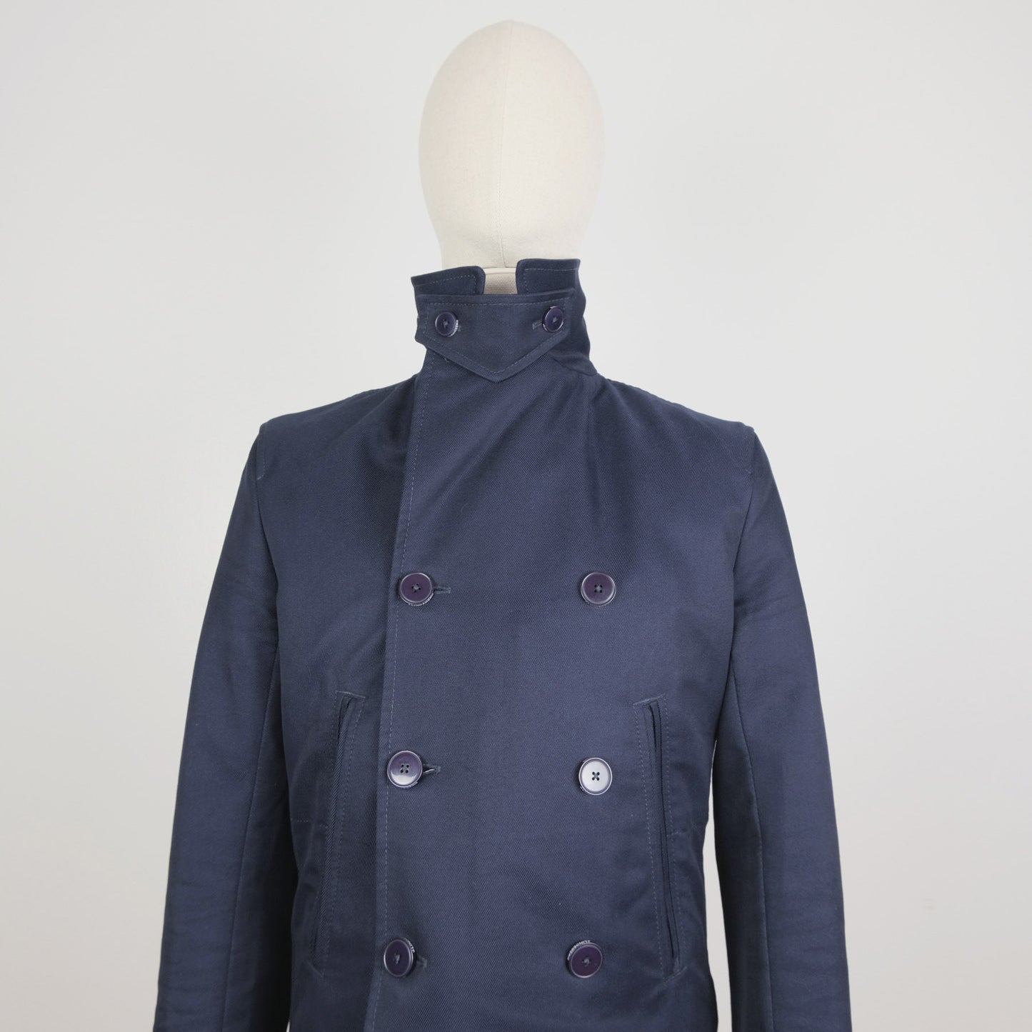 J. Lindeberg, blue pea coat, size 48EU, cotton