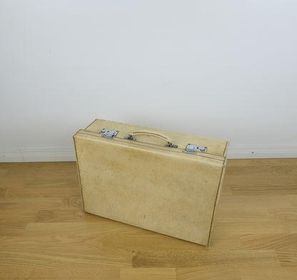 John Pound, hand sewn suitcase, vellum, 1920s, English, unique