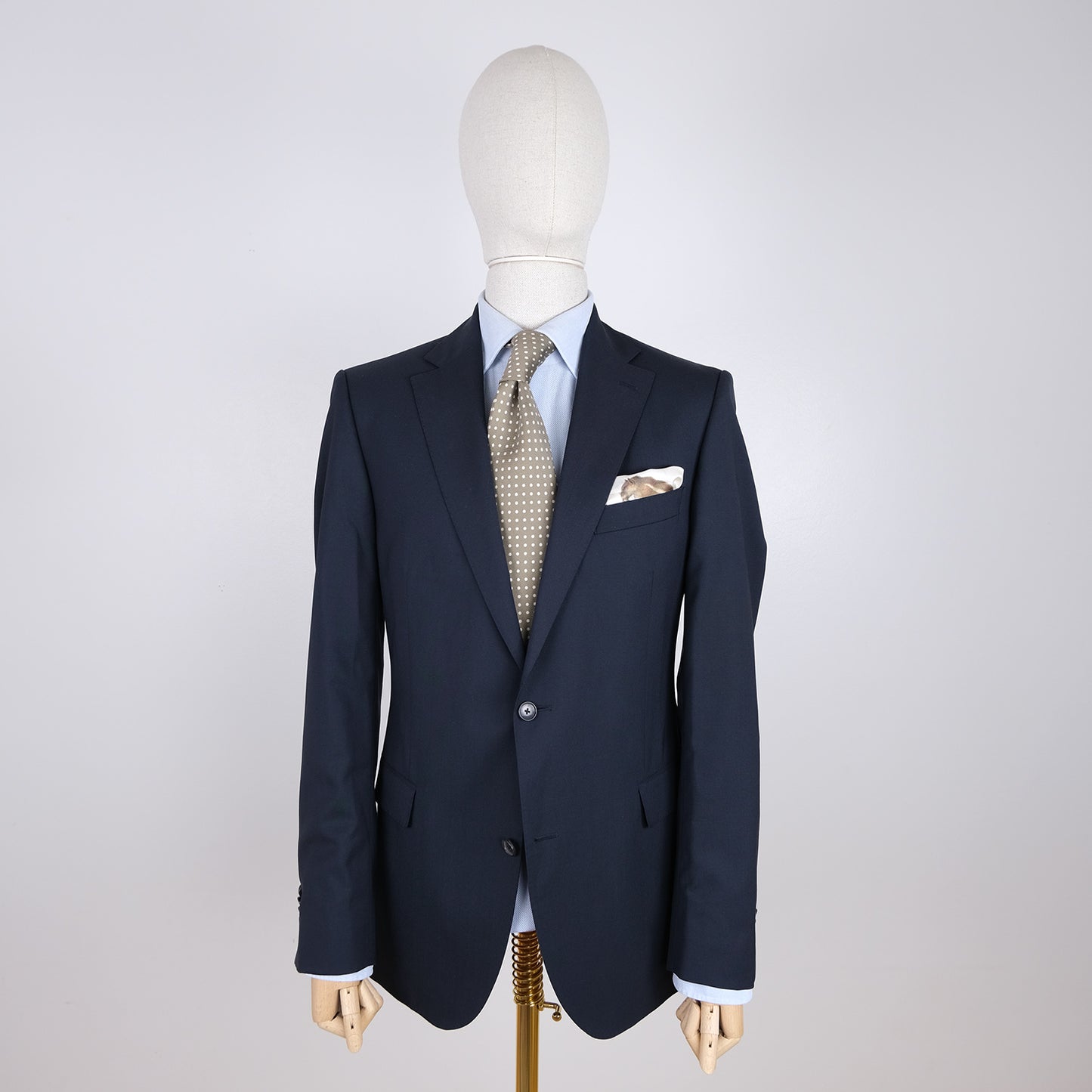 Eduard Dressler, navy blue suit, size 50EU, slim