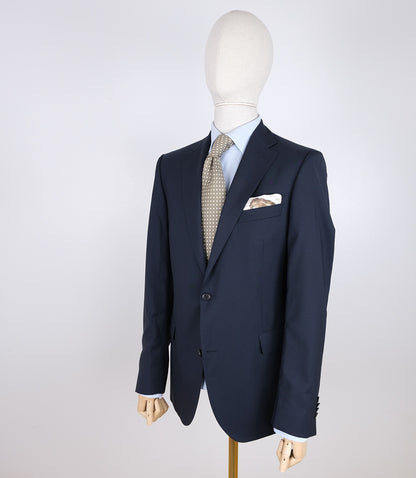 Eduard Dressler, navy blue suit, size 50EU, slim