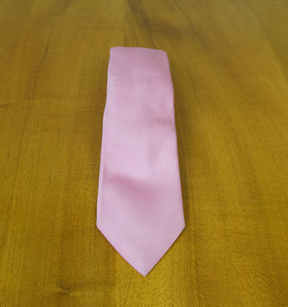 Luigi Borrelli, pink 7-fold silk tie, made in Italy