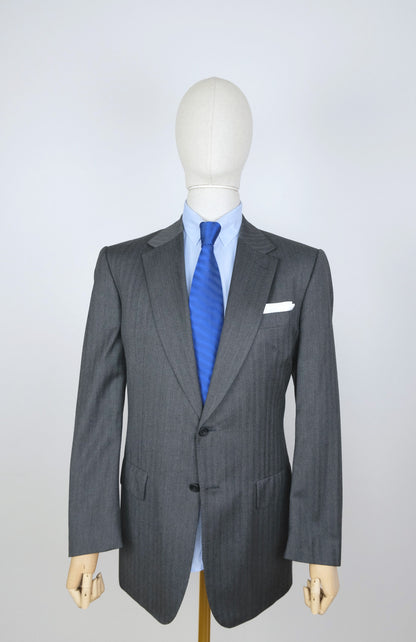 Lutwyche​,​ gray bespoke suit​,​ made in UK​,​ size 52EU