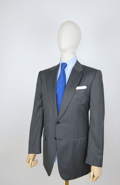 Lutwyche​,​ gray bespoke suit​,​ made in UK​,​ size 52EU