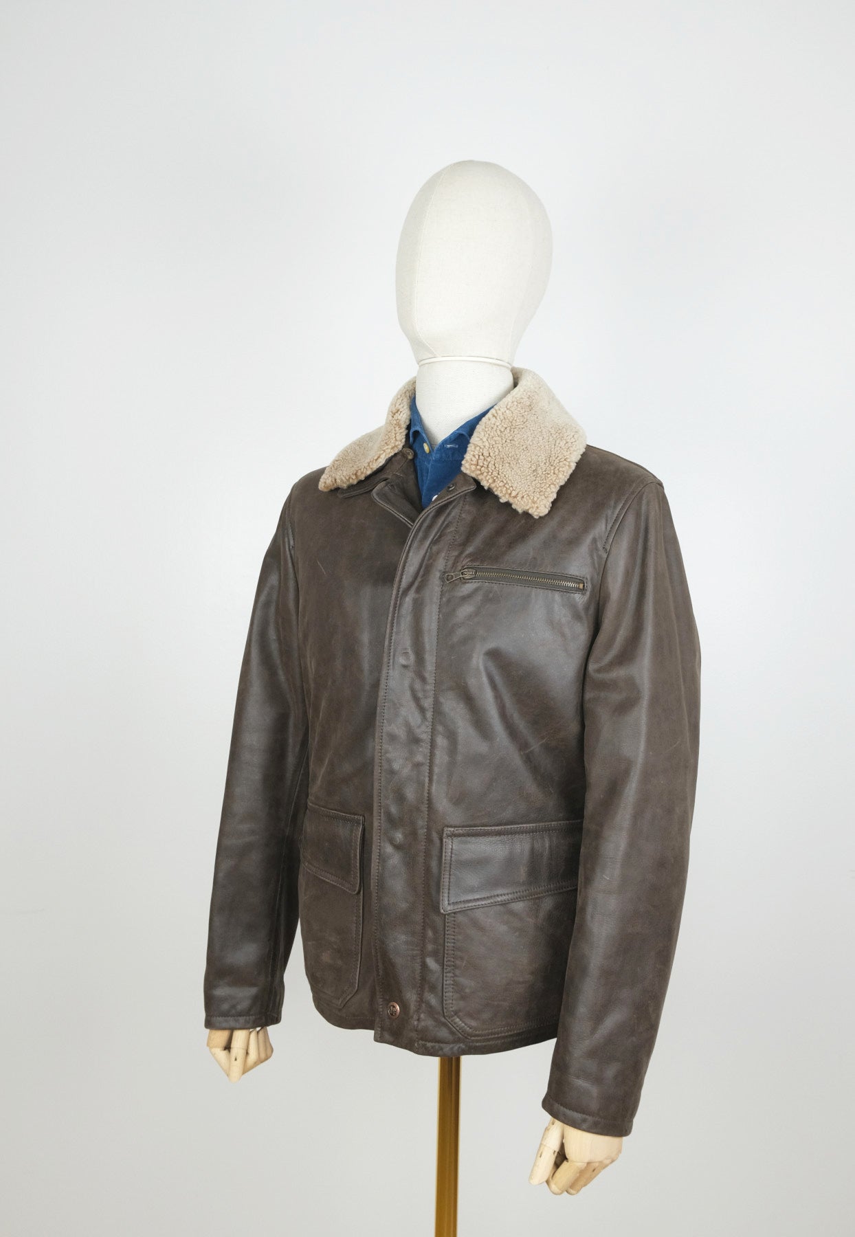 Marlboro Classics, brown bomber jacket, size L, slim, RRP 599 e