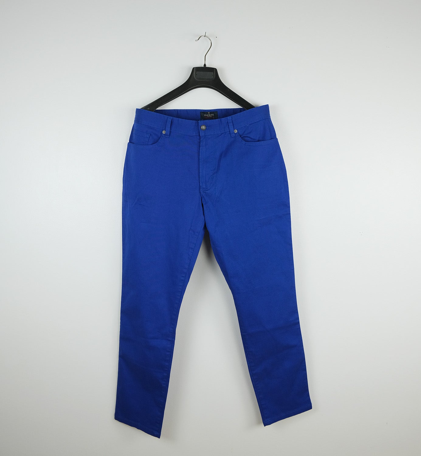 Hackett, electric blue cotton trousers, size 36''