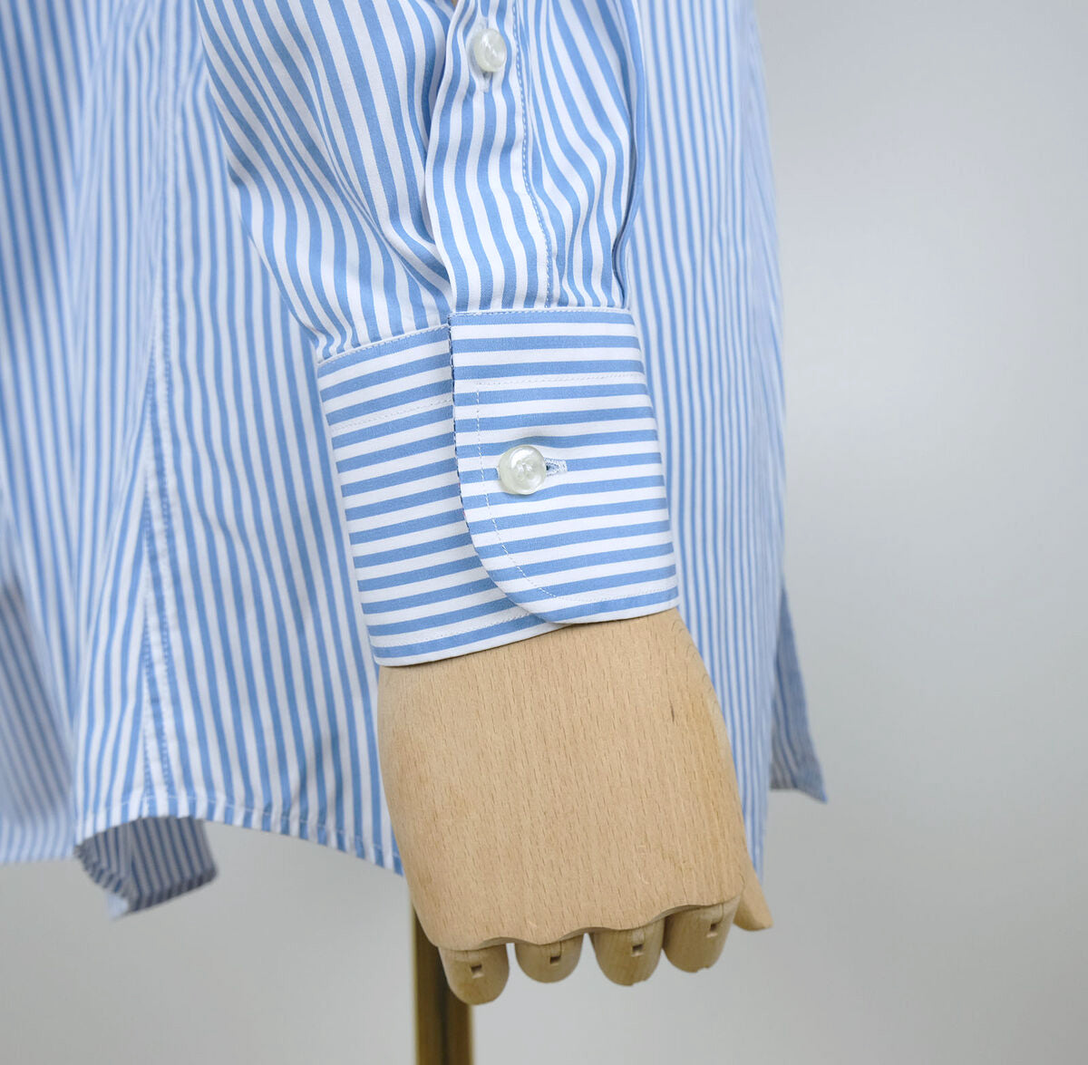 Paul and Shark, blue stripe button-down shirt, size XXL