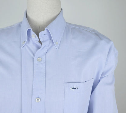 Paul and Shark, light blue button-down shirt, size XXL