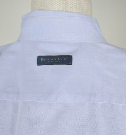 Paul and Shark, light blue button-down shirt, size XXL