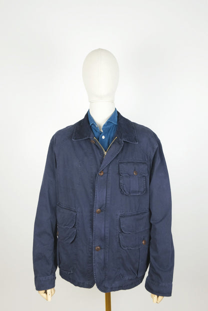 Polo Ralph Lauren, blue cotton jacket, size XXL, RRP 499 e