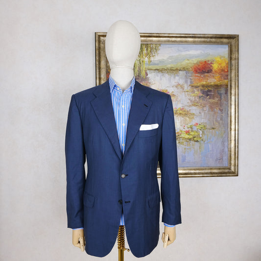 Kiton, blue hand made jacket, size 42UK