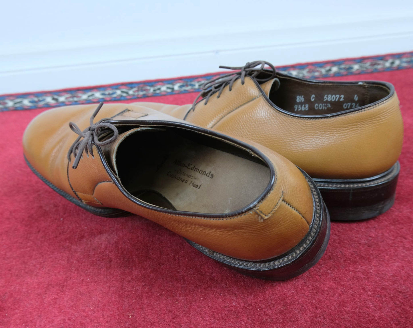 Allen-Edmonds, ruskeat nahkakengät, koko 41