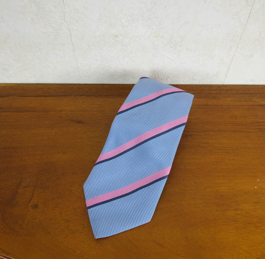 Hermès, blue-gray silk tie, made in France