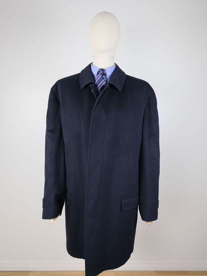 Steinbock, navy loden coat, size 58EU