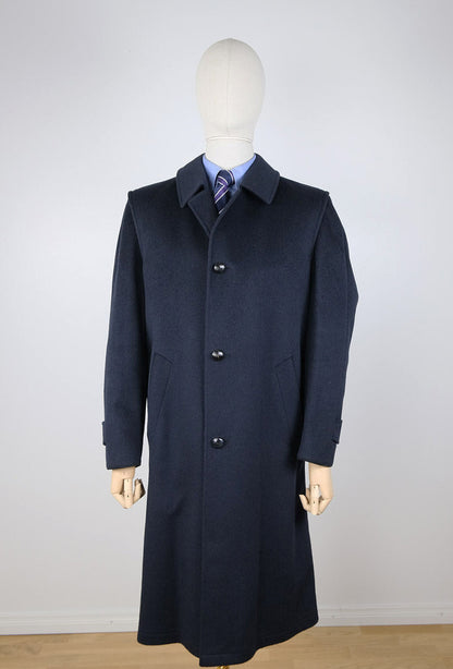 Steinbock, blue loden wool coat, size 50EU