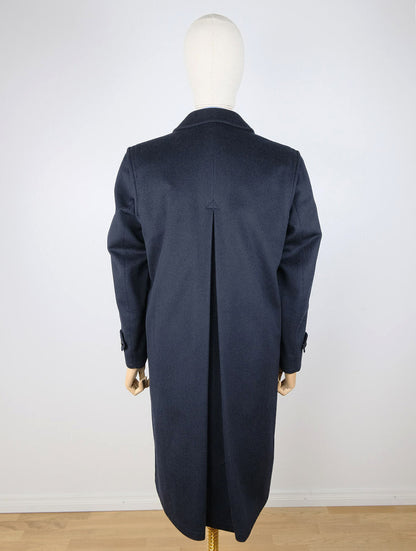 Steinbock, blue loden wool coat, size 50EU