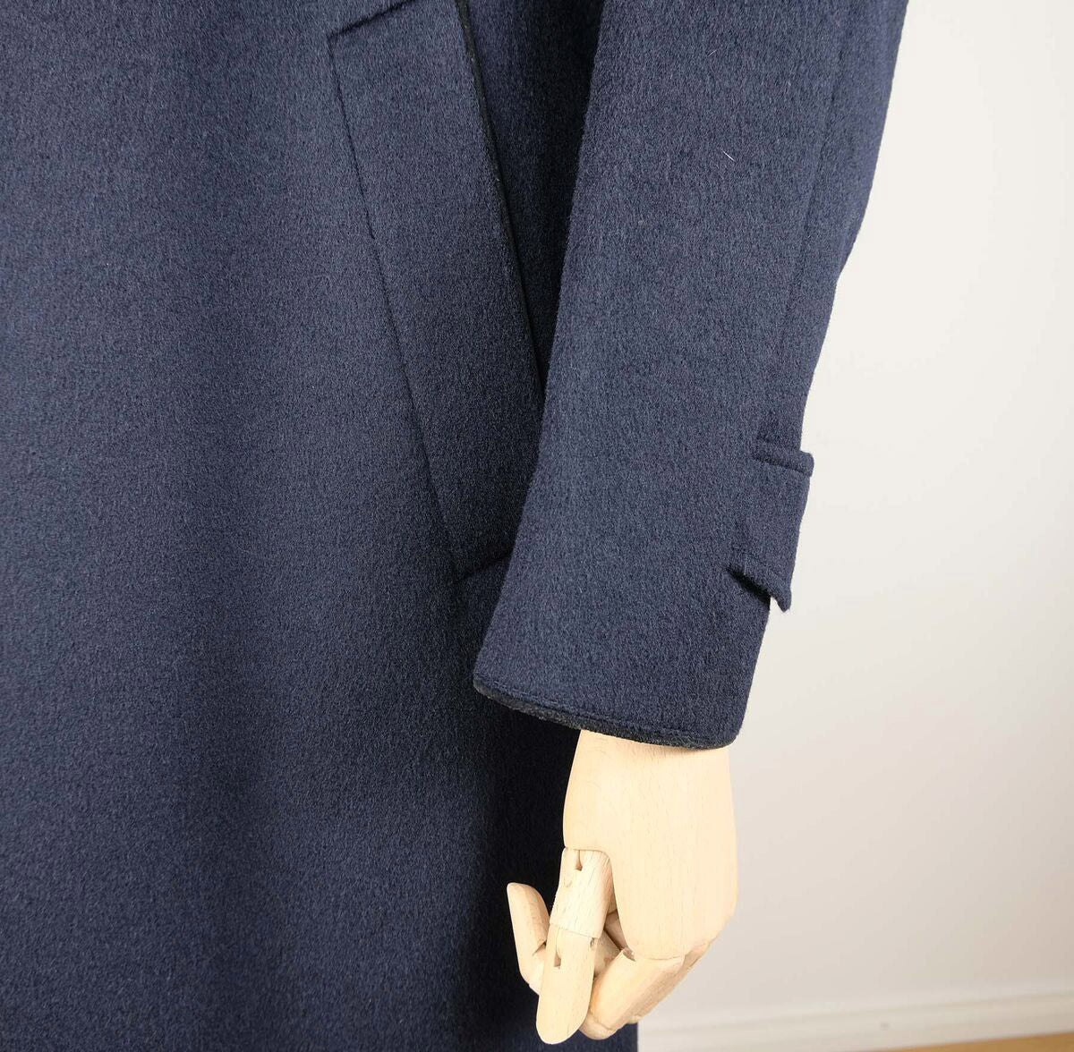 Steinbock, blue loden wool coat, size 50EU