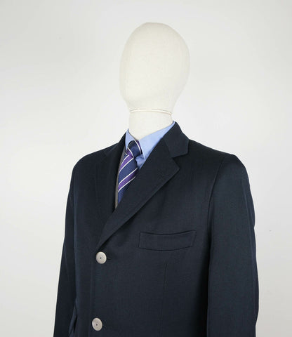 d'Avenza, hand made navy full canvas coat, size 48EU, RRP 2300 e