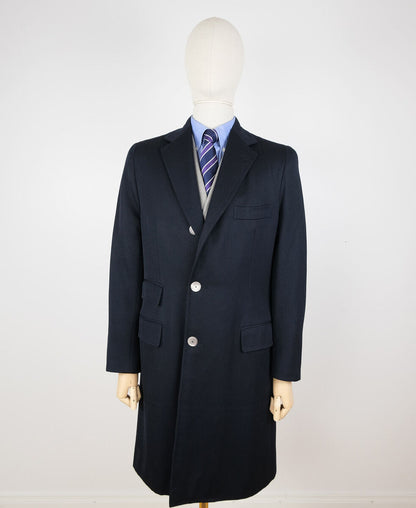 d'Avenza, hand made navy full canvas coat, size 48EU, RRP 2300 e